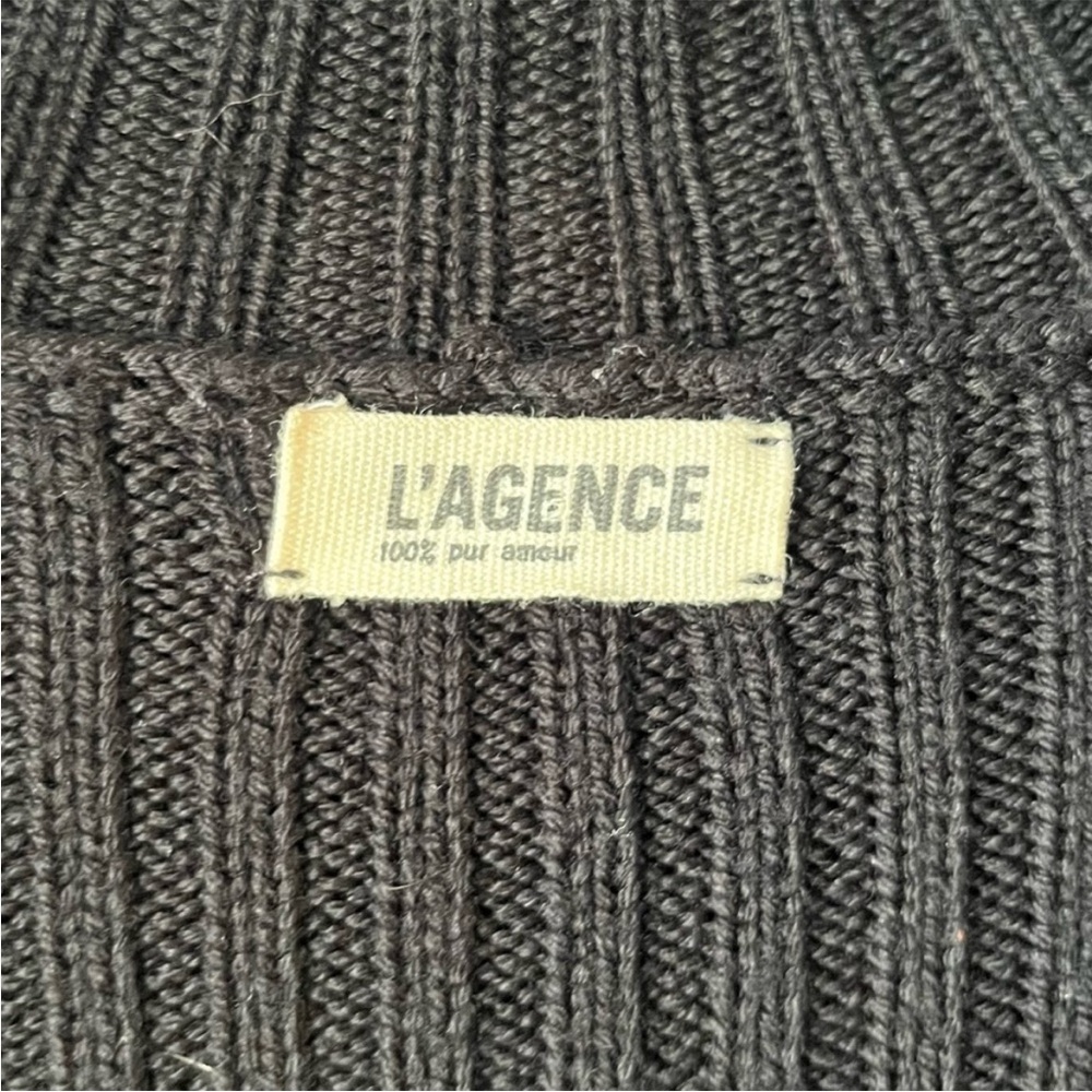 L’Agence Merino Wool & Lambskin Leather Jacket - Picture 7 of 8
